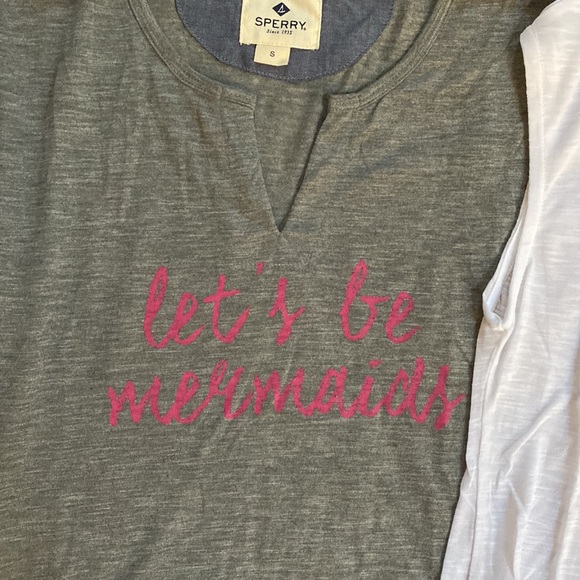 Set of two brand new Sperry “let’s be mermaids” lightweight tees - Picture 3 of 3